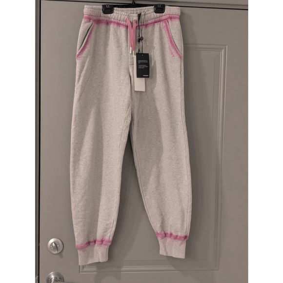 The Kooples Pants - Women's The Kooples Grey & Pink Light Joggers Size 4